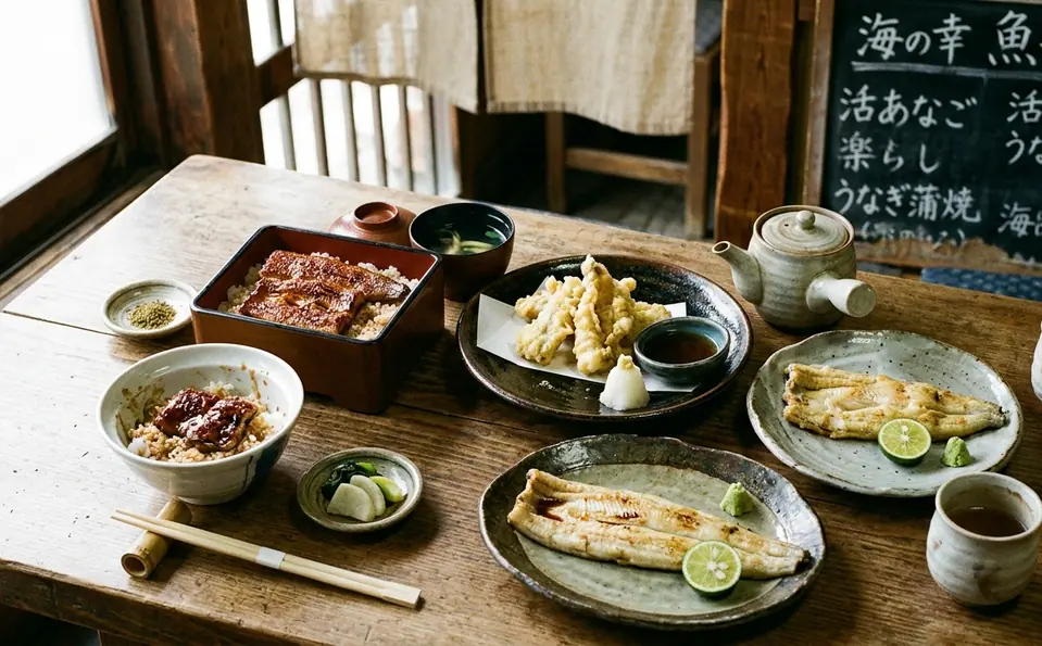 Image showing anago_unagi_dishes